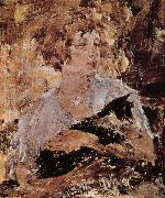 Nikolay Fechin Lady with cat painting